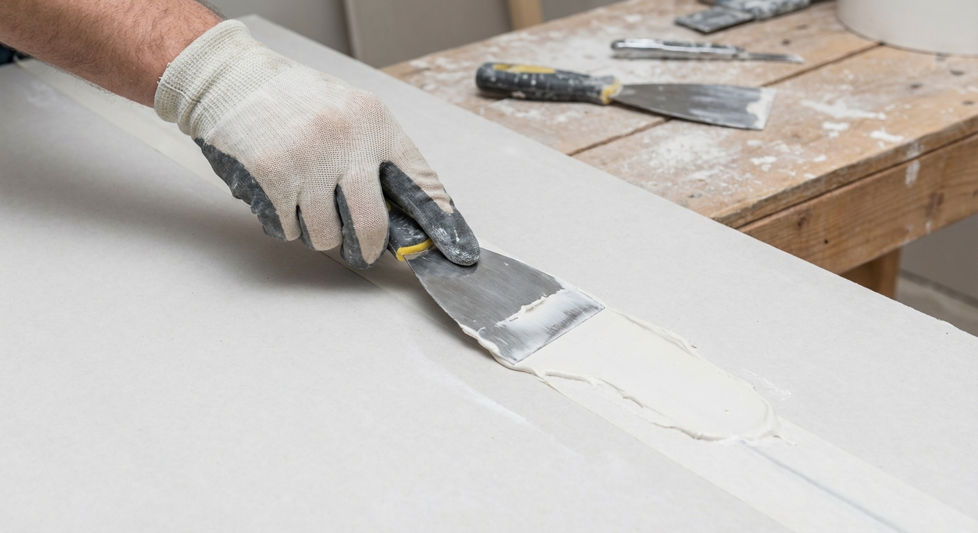 Bandažiranje gips kartona u Novom Sadu - fug masa i traka