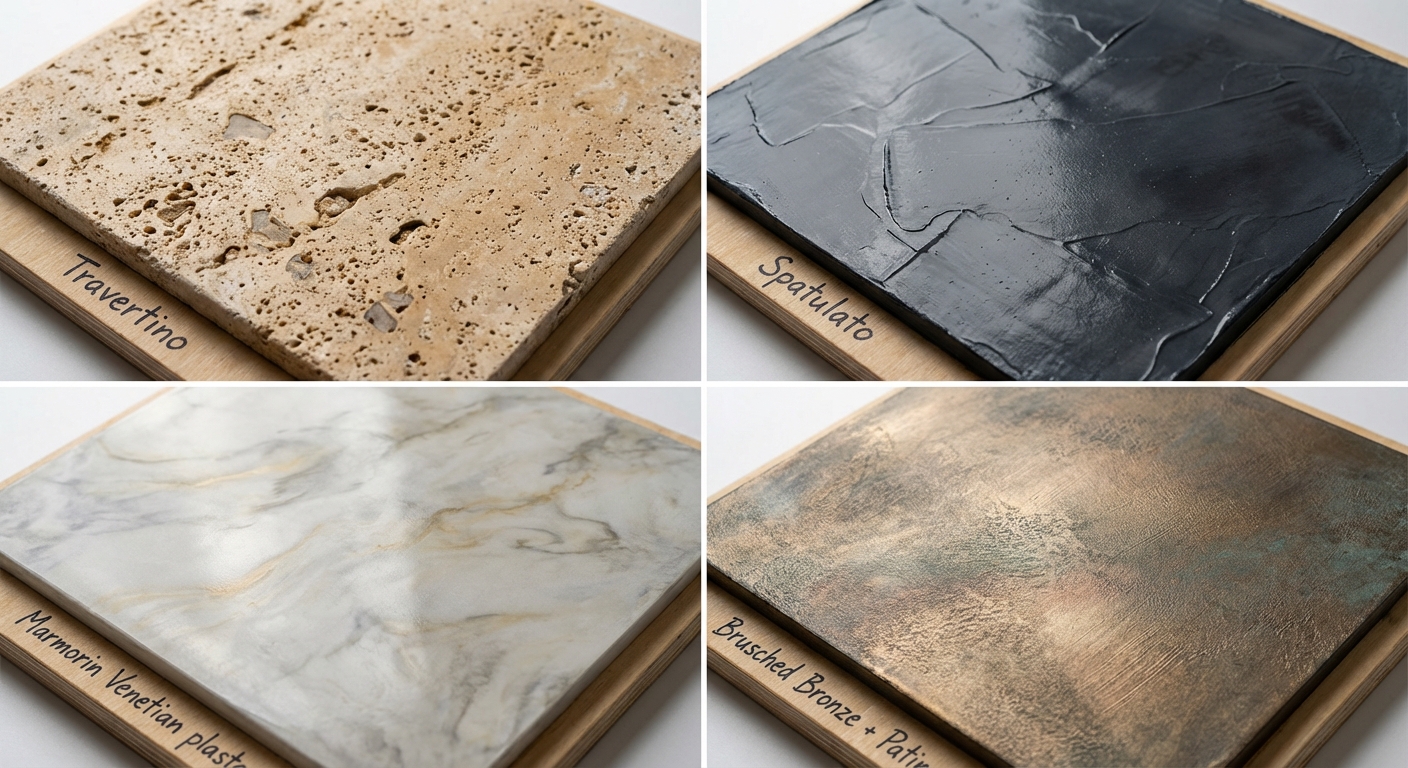 Dekorativne tehnike Novi Sad - Spatulato, mermerni efekat