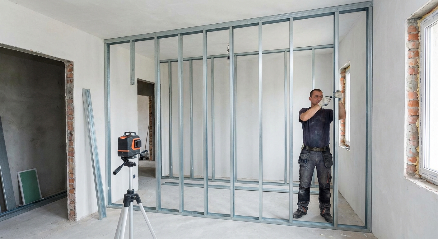 Montaža metalne potkonstrukcije