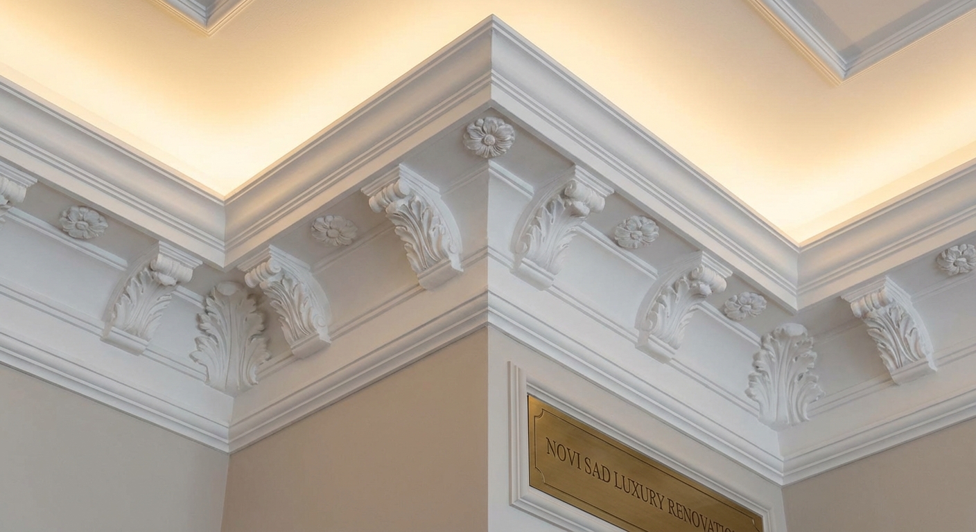 Ugradnja ukrasnih lajsni u Novom Sadu - dekorativne lajsne